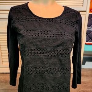 Croft & Barrow women's black blouse